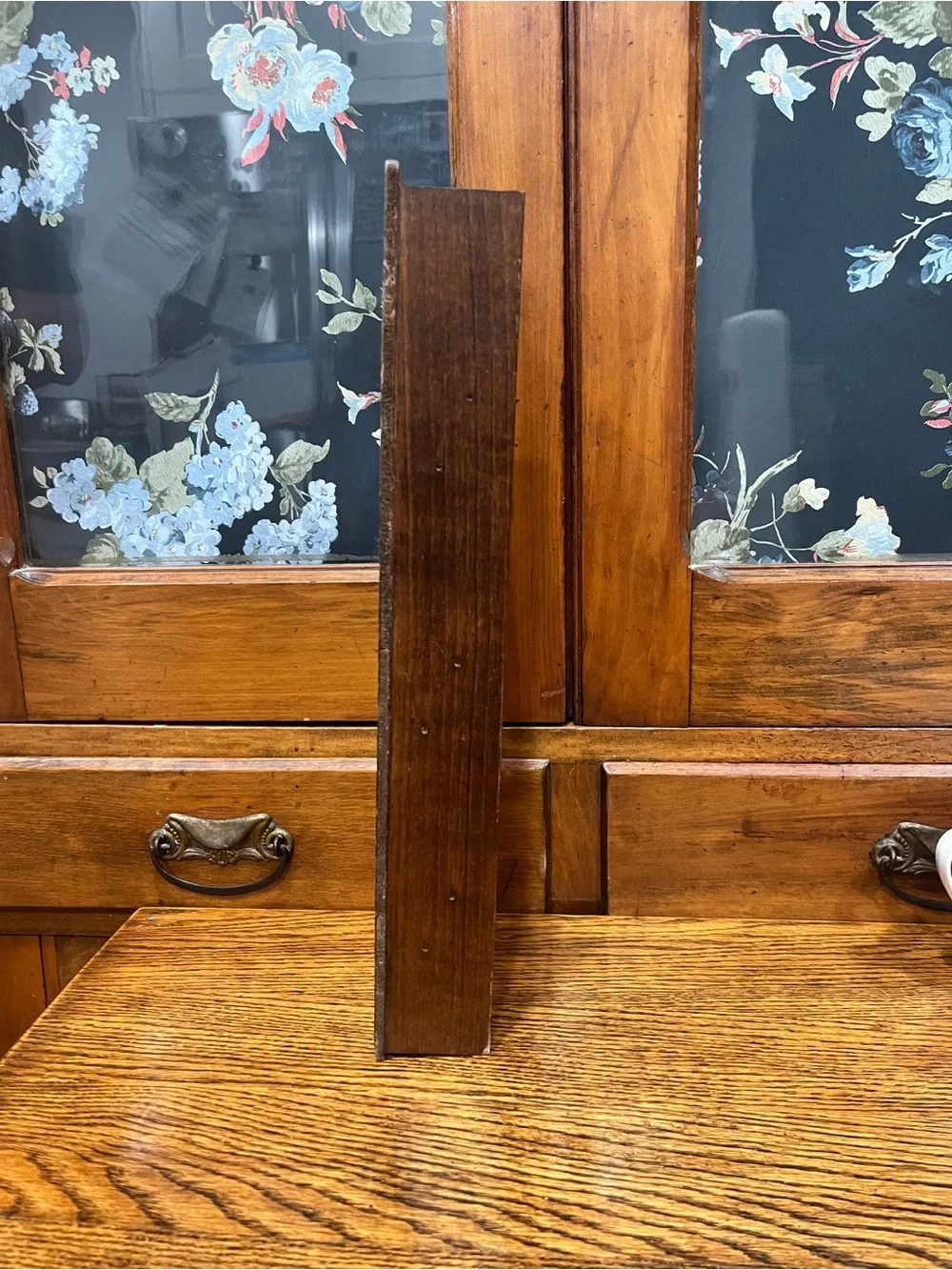 Vintage Wooden Mail Holder with Hooks | Rustic Farmhouse Cottagecore Decor